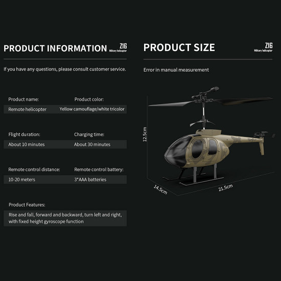 md500 2.4g 4ch 6-axis gyroscope simulation rc helicopter model - rtf version