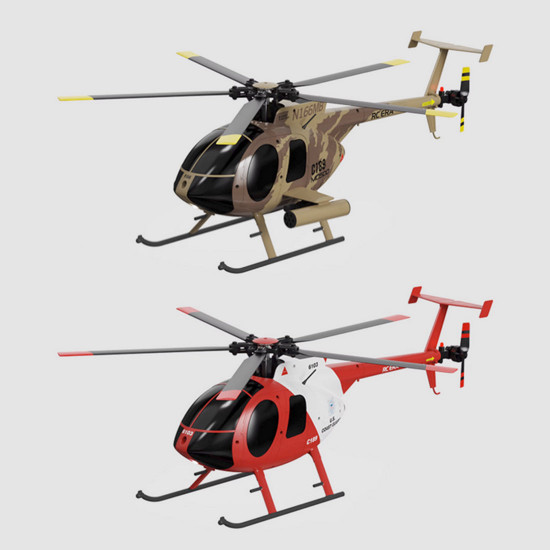 md500 c189 little bird aircraft model 1/28 2.4g 4ch single-rotor rc helicopter model - rtf version