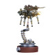 mechanical firefly diy assembly model with rotating base