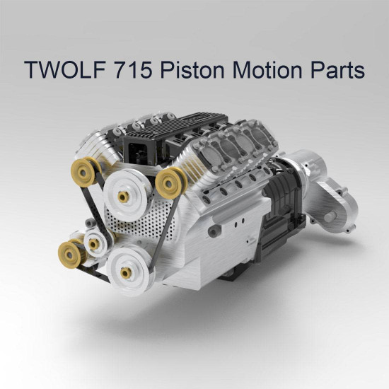 metal engine gear box & piston accessories for twolf tw-715 crawler model