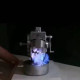 metal flame flicker vacuum stirling engine model with skeleton windshield science experiment gift