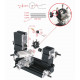 metal lathe machiningtool assembly model kits with base