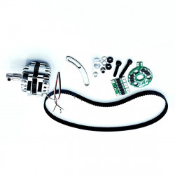 micro electric dc generator model kit with voltage regulator & belt for cison v8 engine model