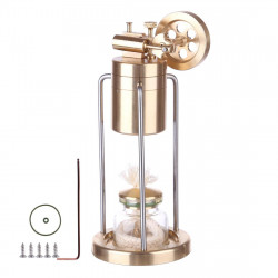 microcosm mini live steam engine brass stirling engine model science education