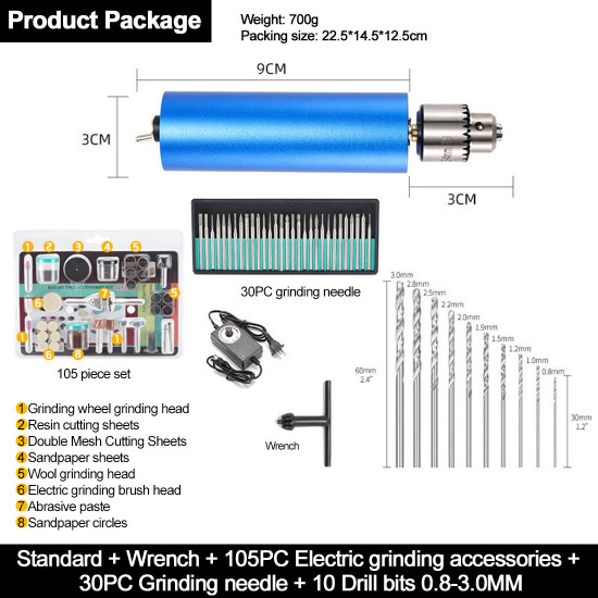 mini electric drill grinder engraving pen tool set for engine model