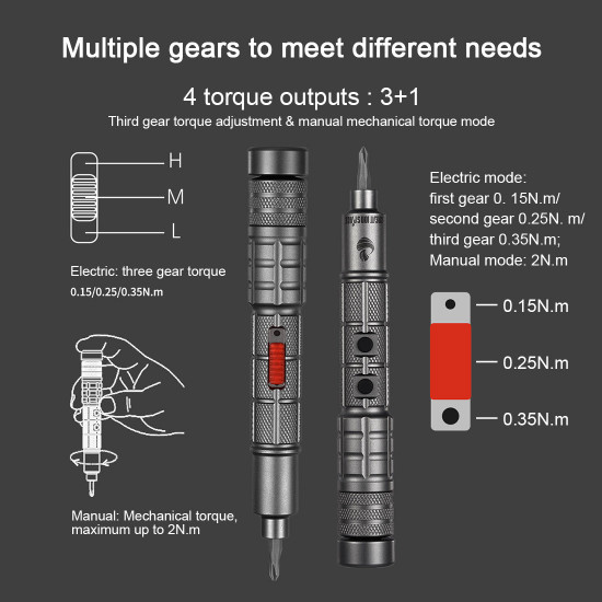 mini electric screwdriver precision repair tool kit for model engine 34-in-1