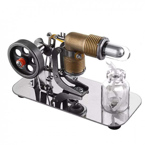 mini hot air stirling engine motor model educational toy kits electricity