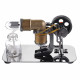 mini hot air stirling engine motor model educational toy kits electricity