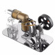 mini hot air stirling engine motor model educational toy kits electricity