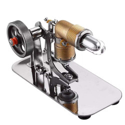 mini hot air stirling engine motor model educational toy kits electricity