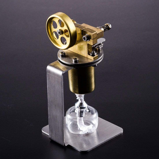 mini hot live steam engine model all-metal horizontal single cylinder diy stem model kit