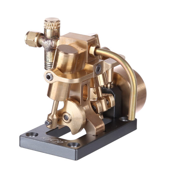 mini inline double-cylinder swing steam engine model (without boiler)