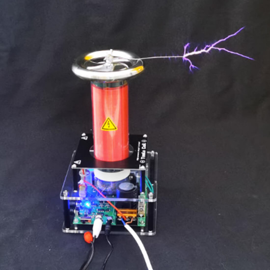 mini music tesla coil with arc experimental science toy 60hz