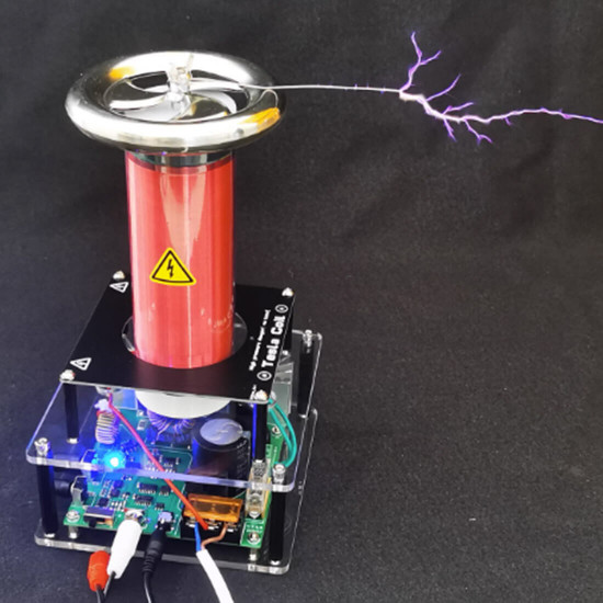 mini music tesla coil with arc experimental science toy 60hz