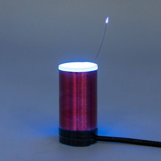 mini tesla coil 2mm arc lightning with neon bulb electronic toy science physical toy