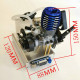 modified level 15 two strokes 12v methanol nitro powered engine generator model  (5v 1.5a usb charging)