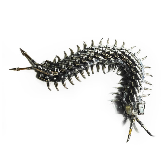 movable centipede 3d diy metal assembly model building kits