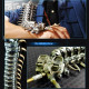 movable centipede 3d diy metal assembly model building kits