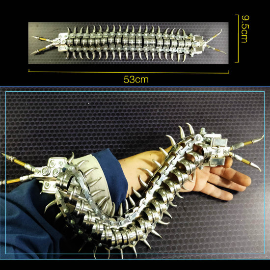 movable centipede 3d diy metal assembly model building kits