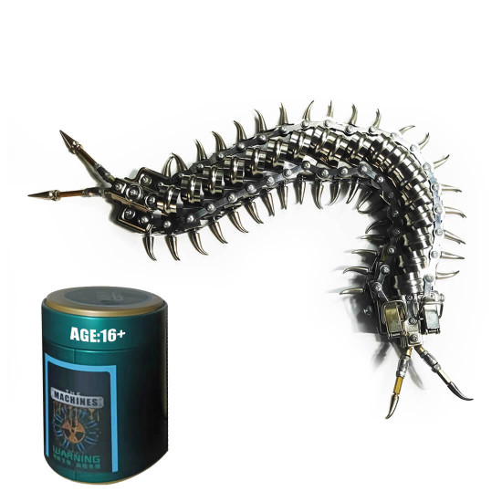 movable centipede 3d diy metal assembly model building kits