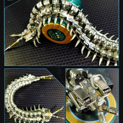 movable centipede 3d diy metal assembly model building kits