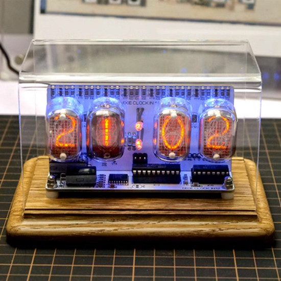 nostalgic nixie vacuum tube clock in-12 retro electronic clock