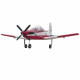 pc-9 se 1200mm wingspan rc air force aircraft airplane trainer plane model pnp outdoor - red