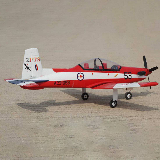 pc-9 se 1200mm wingspan rc air force aircraft airplane trainer plane model pnp outdoor - red