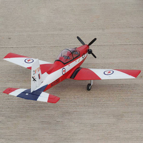 pc-9 se 1200mm wingspan rc air force aircraft airplane trainer plane model pnp outdoor - red