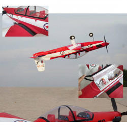 pc-9 se 1200mm wingspan rc air force aircraft airplane trainer plane model pnp outdoor - red