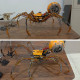 post-apocalyptic destroyed big black spider 3d diy assembly model kits