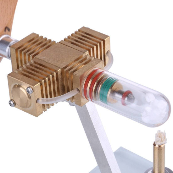 propeller aircraft head shape pocket stirling engine model toy