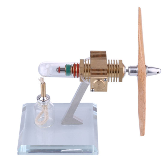 propeller aircraft head shape pocket stirling engine model toy