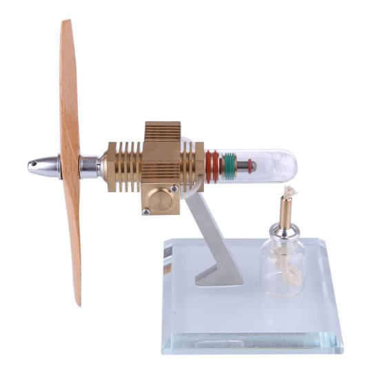 propeller aircraft head shape pocket stirling engine model toy