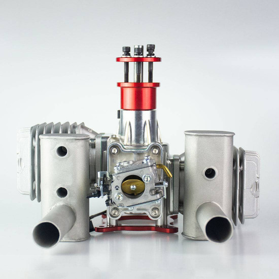 rcgf 120cc twin gasoline air cooled double-cylinder engine for rc fixed wing airplane