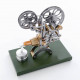 retro stirling engine motor external combustion engine science educational model decoration with metal base