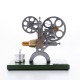 retro stirling engine motor external combustion engine science educational model decoration with metal base