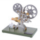 retro stirling engine motor external combustion engine science educational model decoration with metal base