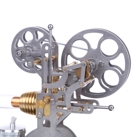 retro stirling engine motor external combustion engine science educational model decoration with metal base