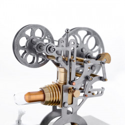retro stirling engine motor external combustion engine science educational model decoration with metal base