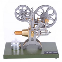 retro stirling engine motor external combustion engine science educational model decoration with metal base