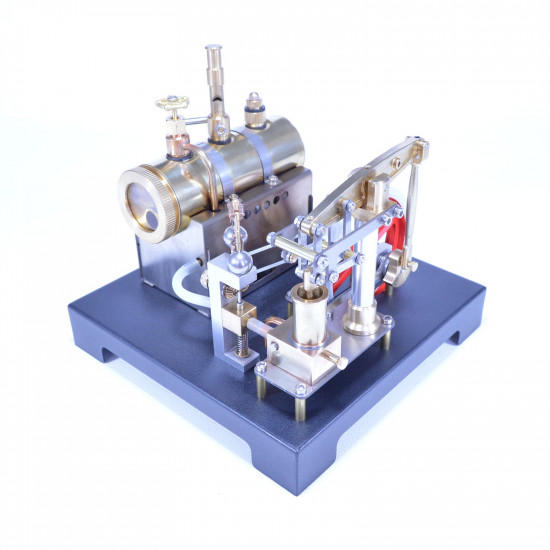 retrol diy steam beam engine model with boiler & centrifugal flyball governor model assembly kit