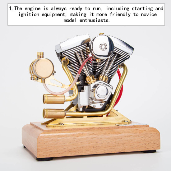 retrol evolution r33 v-twin 4.2cc ohv four-stroke motorcycle gasoline engine model