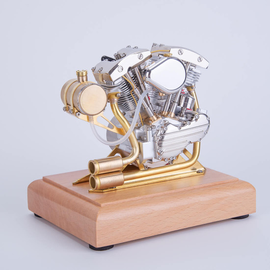 retrol r32 4.2cc ohv v-twin v2 four-stroke gasoline engine miniature motorcycle engine ice engine model