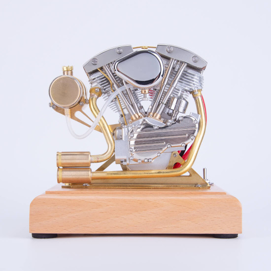 retrol r32 4.2cc ohv v-twin v2 four-stroke gasoline engine miniature motorcycle engine ice engine model