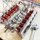 running v12 solenoid engine metal brushless electromagnetic engine model