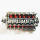 running v12 solenoid engine metal brushless electromagnetic engine model