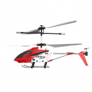 s107h 2.4g rc airplane 3ch dual-prop gyro stabilized metal aircraft with bright night navigation lights - rtf version