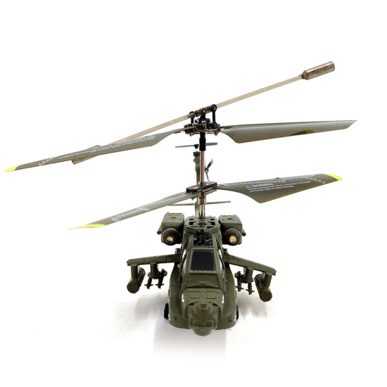 s109h  2.4g rc 3ch apache rc helicopter dual-prop gyro stabilized airplane model with bright night navigation lights -rtf version