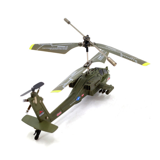 s109h  2.4g rc 3ch apache rc helicopter dual-prop gyro stabilized airplane model with bright night navigation lights -rtf version